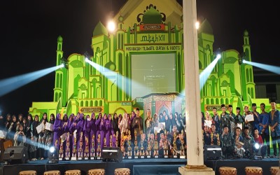 Santri and Asatidz/Ustadzat of Nurul Falah Islamic Boarding School Enlivened the 12th Central Bangka Quranic and Hadith Recitation Competition (MTQH) 2023 with Outstanding Achievements.